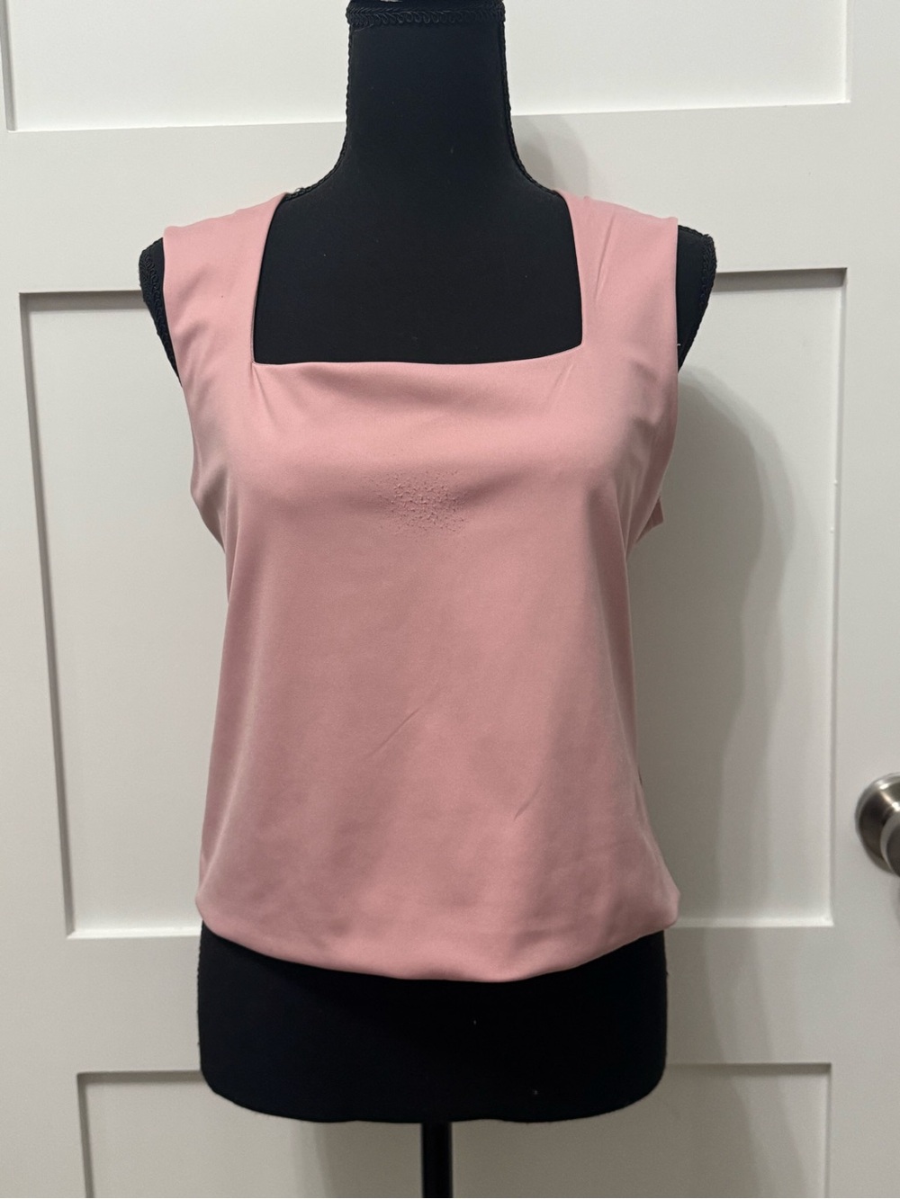 No Boundaries Square Neck Sleeveless Tank - Dusty Pink
